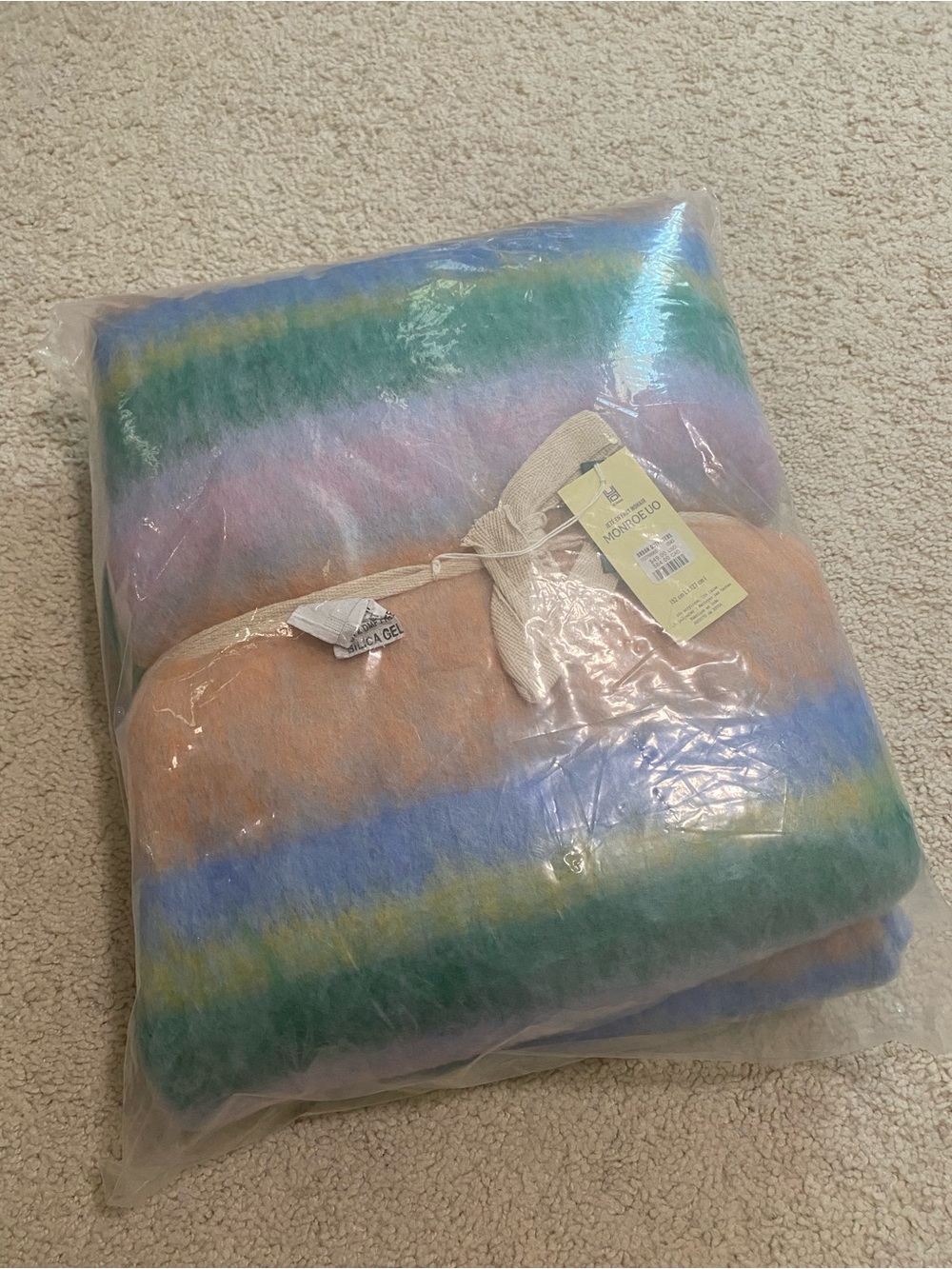 Monroe Faux Mohair Scarf Throw Blanket NWT - Picture 6 of 8